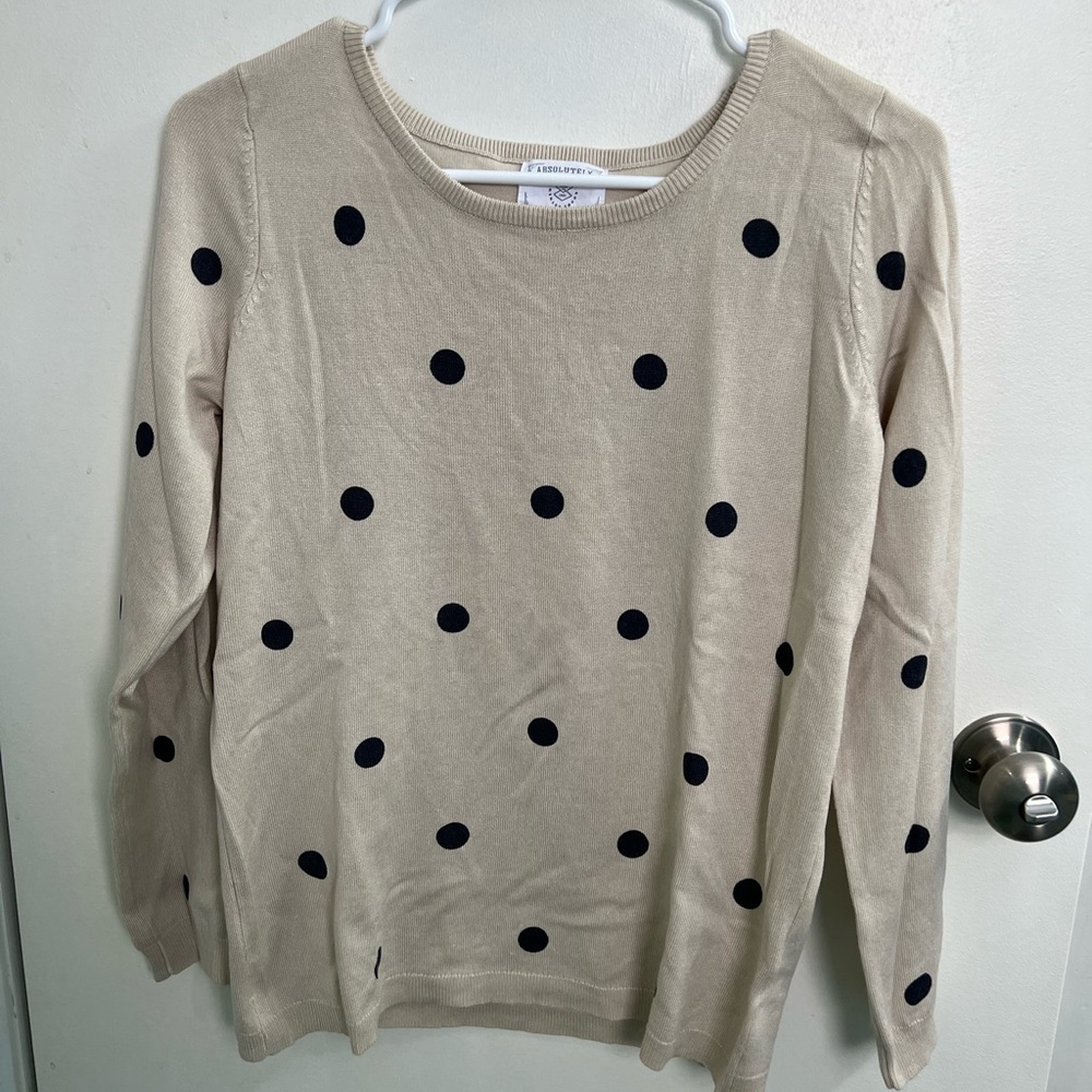 Absolutely Creative Worldwide Polka Dot Sweater